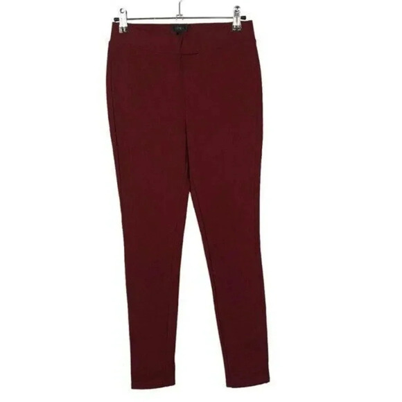 J. Crew Red Skinny Leg Pull On Fleece Lined Jeggings 2 - Picture 1 of 3